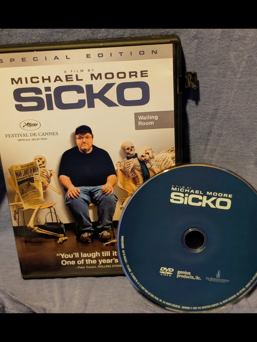 Michael Moore Sicko (Blue) DVD - Special Edition